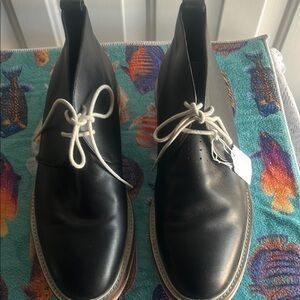 Black Leather Men's Shoes